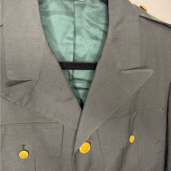 US ARMY CLASS A GREEN UNIFORM DRESS JACKET | 38R. - Picture 8 of 12
